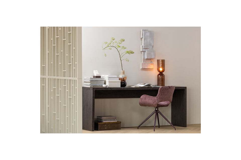 Moderne sidetable Vervaardigd uit MDF met donkerbruine afwerking Extra mooi: met duidelijk