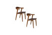 Miniatura Silla con reposabrazos en madera de nogal Northwood 7