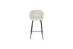 Miniatura Silla de bar de tela beige Joa 8