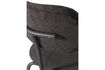 Miniatura Silla de comedor apilable tejido de pana marrón/gris Link 8