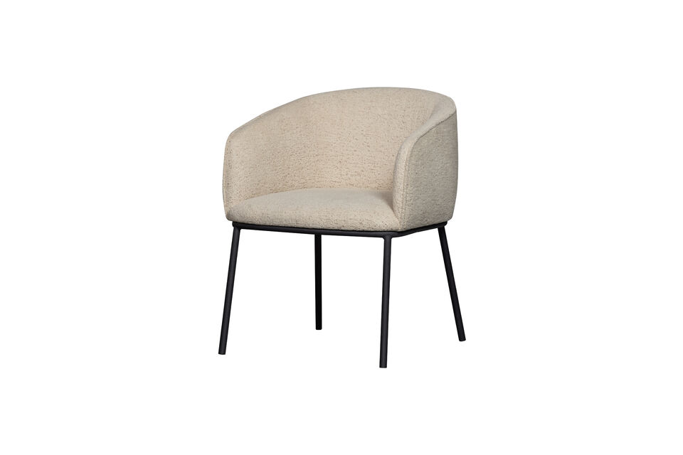 Silla de comedor Borreguito Melange Natural LEON Woood