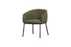 Miniatura Silla de comedor bouclé verde bosque LEON 1