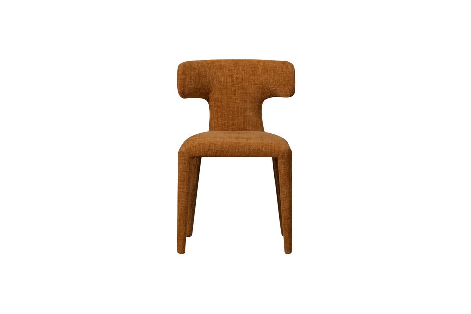 Silla de diseño moderno Tapizada de pies a cabeza Asiento cómodo y robusto 78 cm de alto x 52 cm