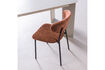 Miniatura Silla de comedor chenilla estructurada marrón KJELD 2