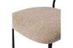 Miniatura Silla de comedor chenilla natural KJELD 7