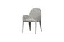 Miniatura Silla de comedor con reposabrazos Greige Elegance Clipped