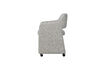 Miniatura Silla de comedor con ruedas tela gris Lyric 5