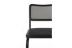 Miniatura Silla de comedor de madera de haya negra Carree 7