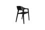 Miniatura Silla de comedor de madera negra Westlake Clipped