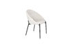 Miniatura Silla de comedor de poliéster blanco roto Dando 2