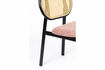Miniatura Silla de comedor de ratán rosa Spike 12
