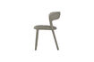 Miniatura Silla de comedor efecto cuero beige NOBLE 5