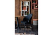 Miniatura Silla de comedor en bouclé negro Rodin 3