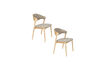 Miniatura Silla de comedor en haya beige Babington 6