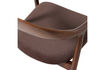 Miniatura Silla de comedor madera de haya y terciopelo marrón Bran 7