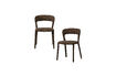 Miniatura Silla de comedor Marrón oscuro melange NOBLE 4