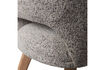 Miniatura Silla de comedor pata madera tela natural MURAT 7