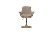 Miniatura Silla de comedor regulable en altura poliéster reciclado arena MARTEN 4