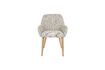 Miniatura Silla de comedor tipo carcasa marrón Loua 5