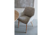 Miniatura Silla de comedor tipo carcasa marrón Loua 4