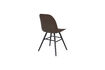 Miniatura Silla de concha en posos de café reciclados y fresno marrón Albert Kuip Coffee 10