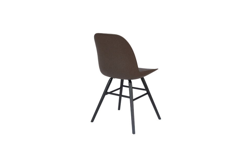 Silla de concha en posos de café reciclados y fresno marrón Albert Kuip Coffee - 8