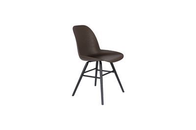 Silla de concha en posos de café reciclados y fresno marrón Albert Kuip Coffee