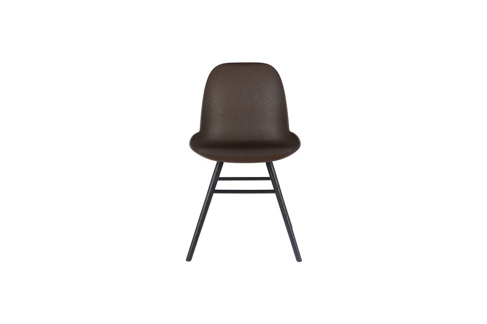 Silla de concha en posos de café reciclados y fresno marrón Albert Kuip Coffee - 6