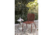 Miniatura Silla de jardín de aluminio rojo Vondel 2