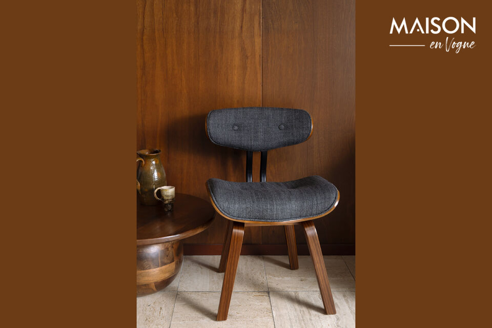 Silla de madera negra Blackwood DutchBone