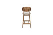 Miniatura Silla de mostrador de madera y beige Marais 5