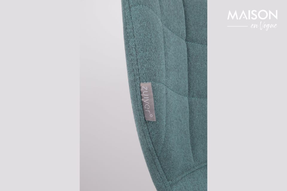 Silla de oficina ajustable en tela azul y negra OMG - 5