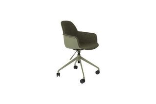Silla de oficina de plástico verde Albert Kuip