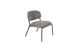 Silla de salón Jolien negro y gris