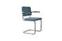 Miniatura Silla de tela azul Ridge Clipped