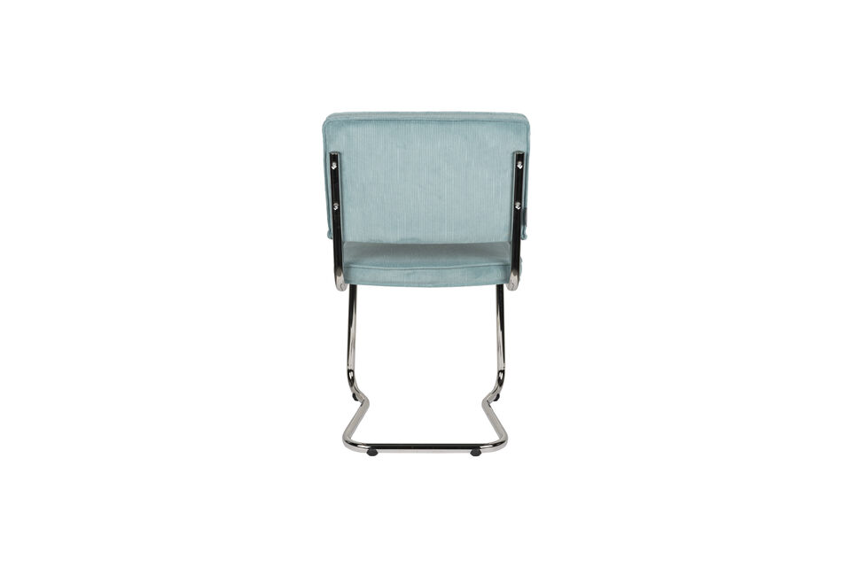 Silla de tela azul Ridge Kink Rib - 15