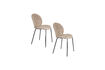 Miniatura Silla de tela beige Bonnet 8