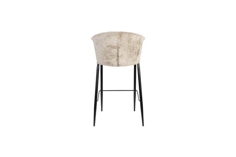 Silla de tela beige Georgio - 10