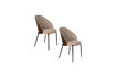 Miniatura Silla de tela beige Rodin 12