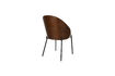 Miniatura Silla de tela beige Rodin 9