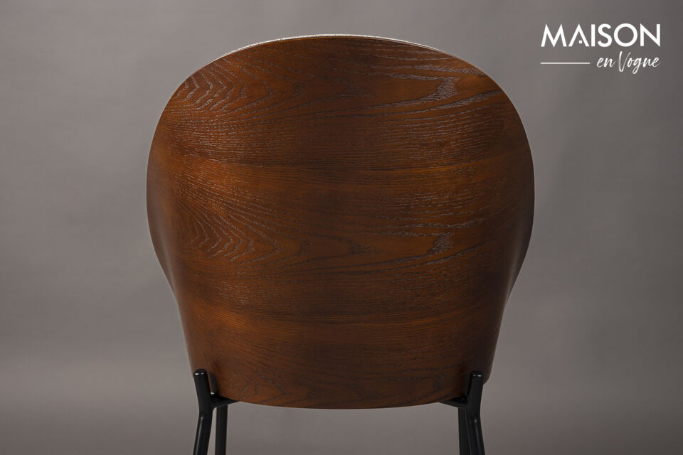 Silla de tela beige Rodin - 13