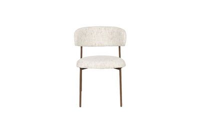 Silla de tela blanca Claes