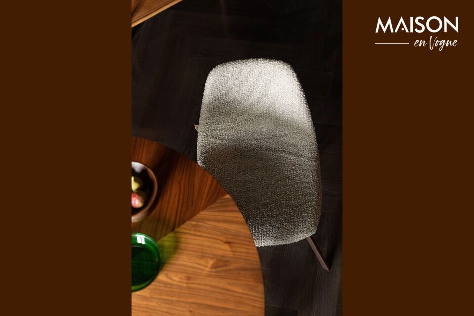 Silla de tela gris Franky DutchBone