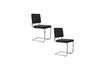 Miniatura Silla de tela negra Ridge Kink Rib 17