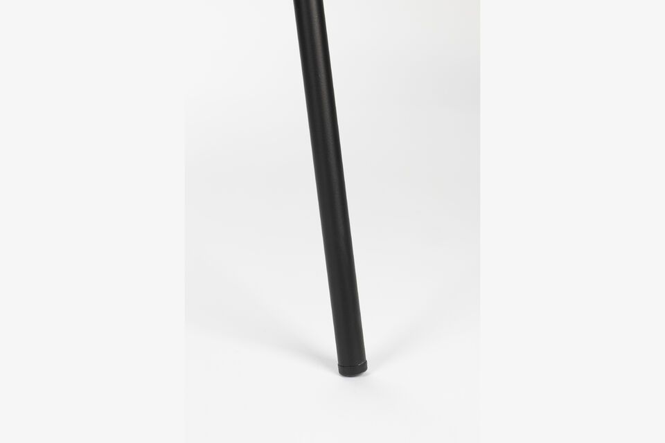 Silla de tela rizada blanca Jolien - 9