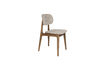 Miniatura Silla en tela beige Marais 1