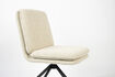 Miniatura Silla giratoria de tela blanca Tyler 12