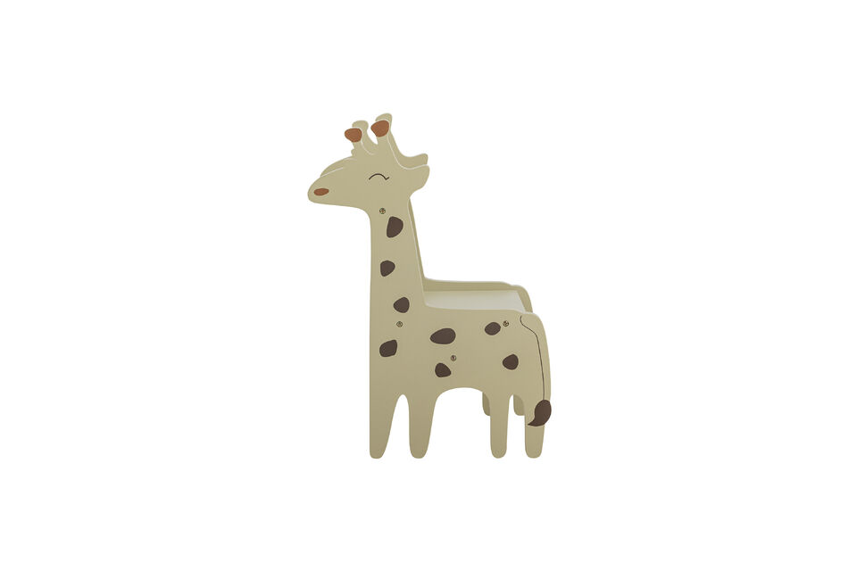 Silla infantil jirafa de MDF multicolor Ibber - 8