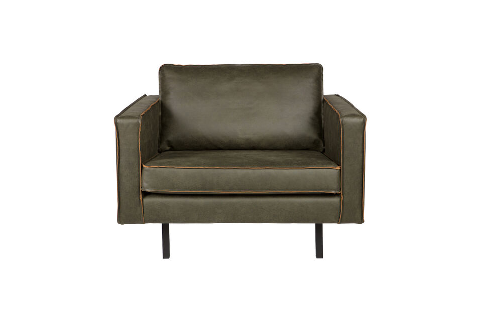Sillón 105 cm Eco-cuero Army Rodeo Woood