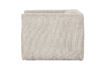 Miniatura Sillón Bean de canalé blanco roto 5